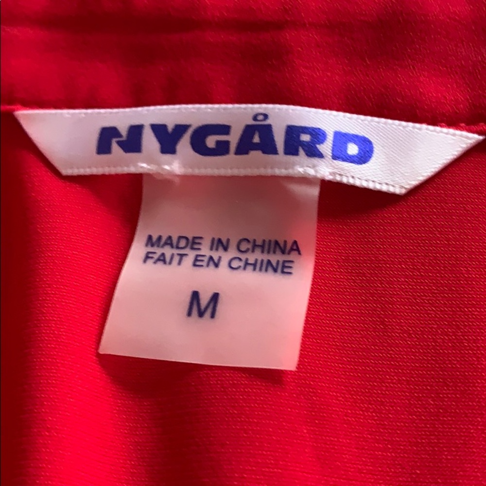 Red button down - Picture 2 of 2